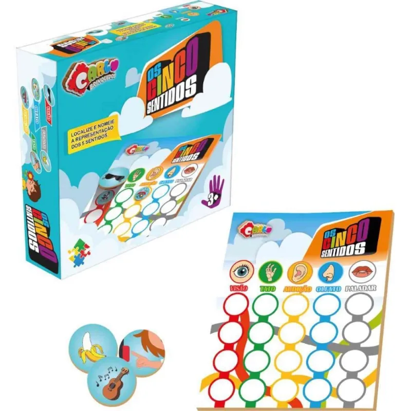 Jogo Educativo os 5 Sentidos do Corpo Humano