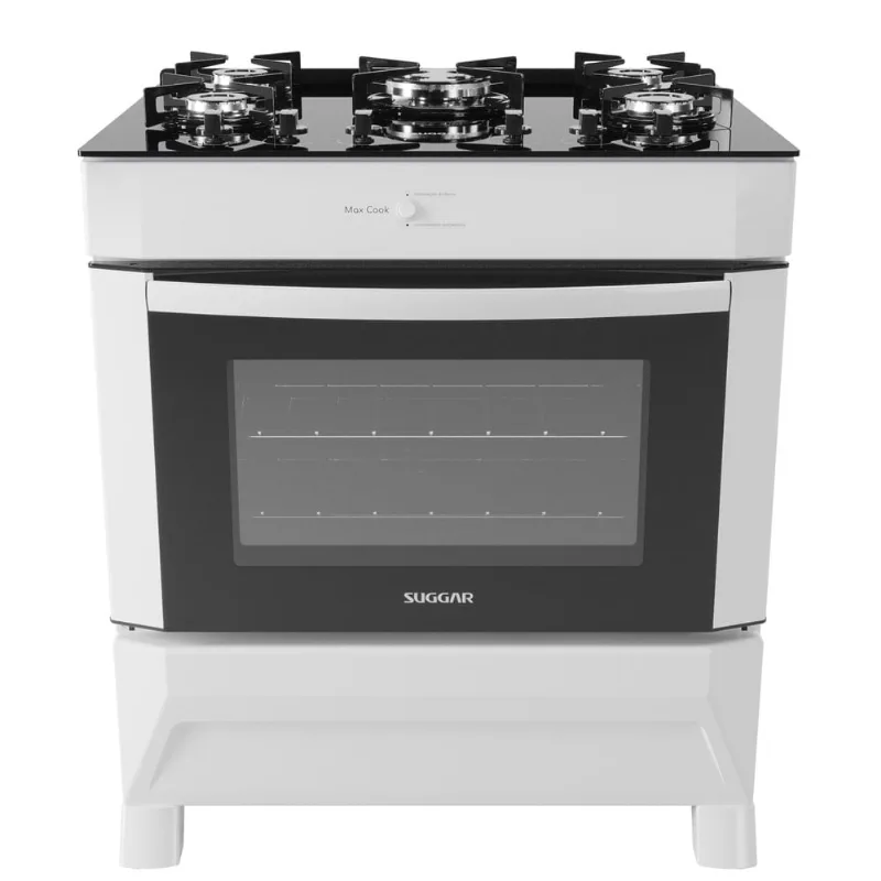 Fogão de Piso Suggar Max Cook 5 Queimadores Branco Bivolt FGV502BR