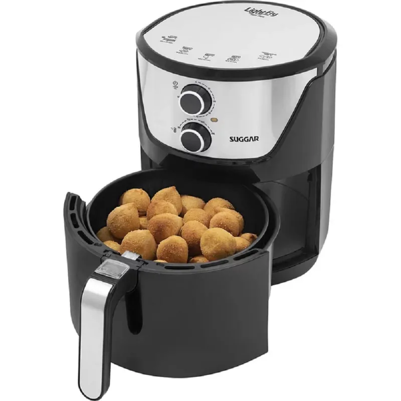 Fritadeira Sem Óleo Suggar Ligth Fry 6L Preta 110V FT5501PT