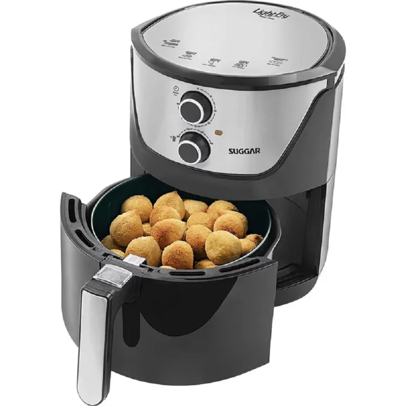 Fritadeira Sem Óleo Suggar Ligth Fry 4L Preta 110V FT4001PT - Suggar