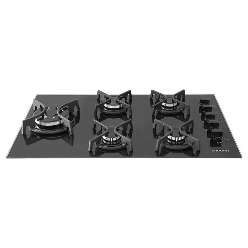 Cooktop Suggar 5 Bocas A Gás Preto FG5305FVP (MP) - Suggar