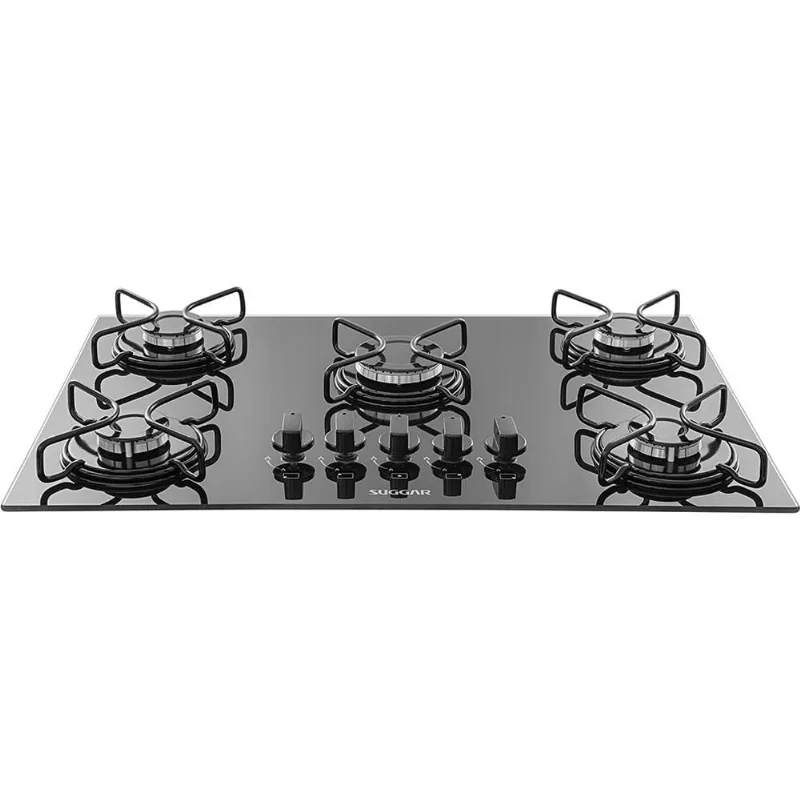 Cooktop 5 Bocas FG5005AVP a Gás Acendimento Superautomático Suggar Preto / Bivolt - Suggar