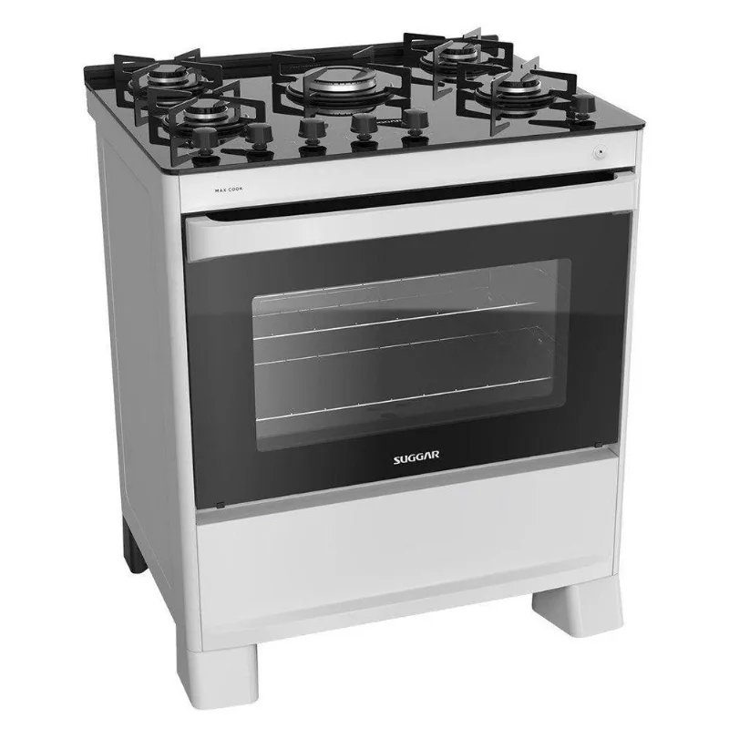 Fogão Suggar Max Cook 5 Bocas Branco Bivolt Fgv509Br Bivolt - Suggar