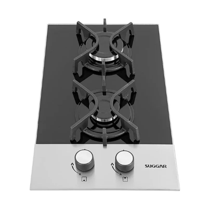 Cooktop Suggar 2 Bocas A Gás Preto Inox Bivolt FG2002FVPIX (MP) - Suggar