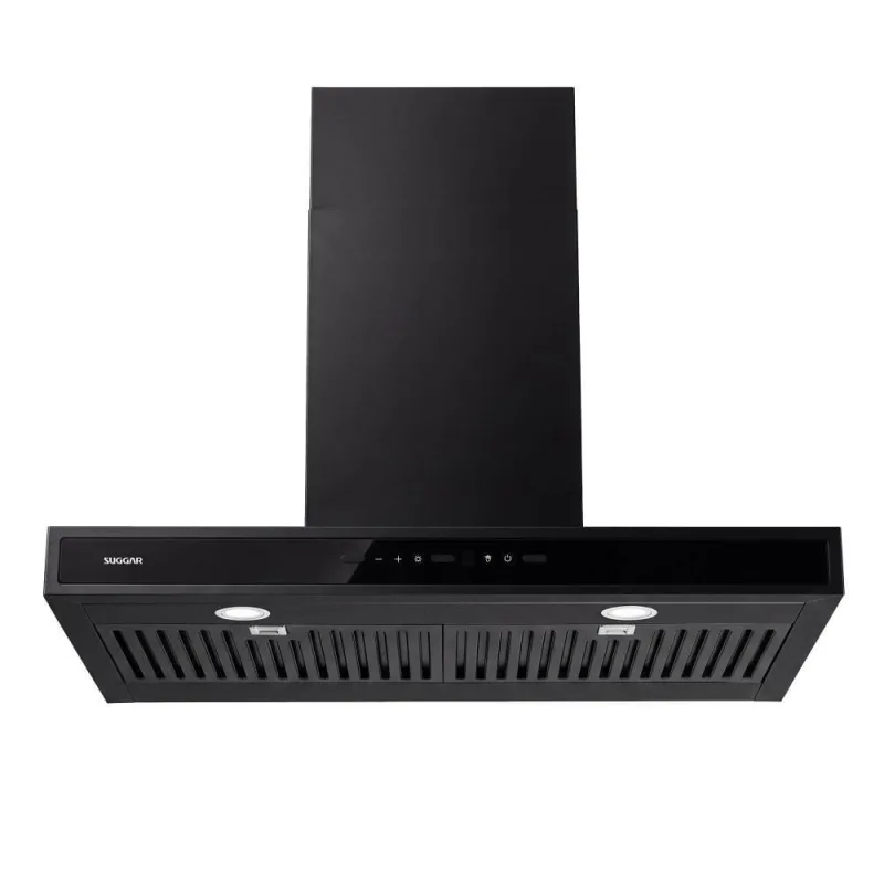 Coifa de Parede Suggar TP1461PT 60CM Preto Painel Touch Controle por Gestos LED 110V - suggar