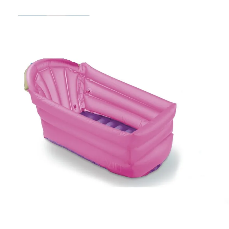 Banheira Inflável Bath Buddy 6-12M Rosa Multikids + Bomba Ar