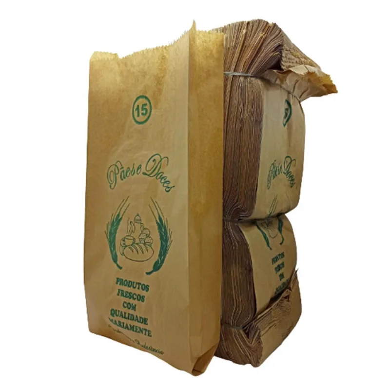 Saco Papel Kraft Pardo 40G Pc C/500 Tamanho:7,5 Kg