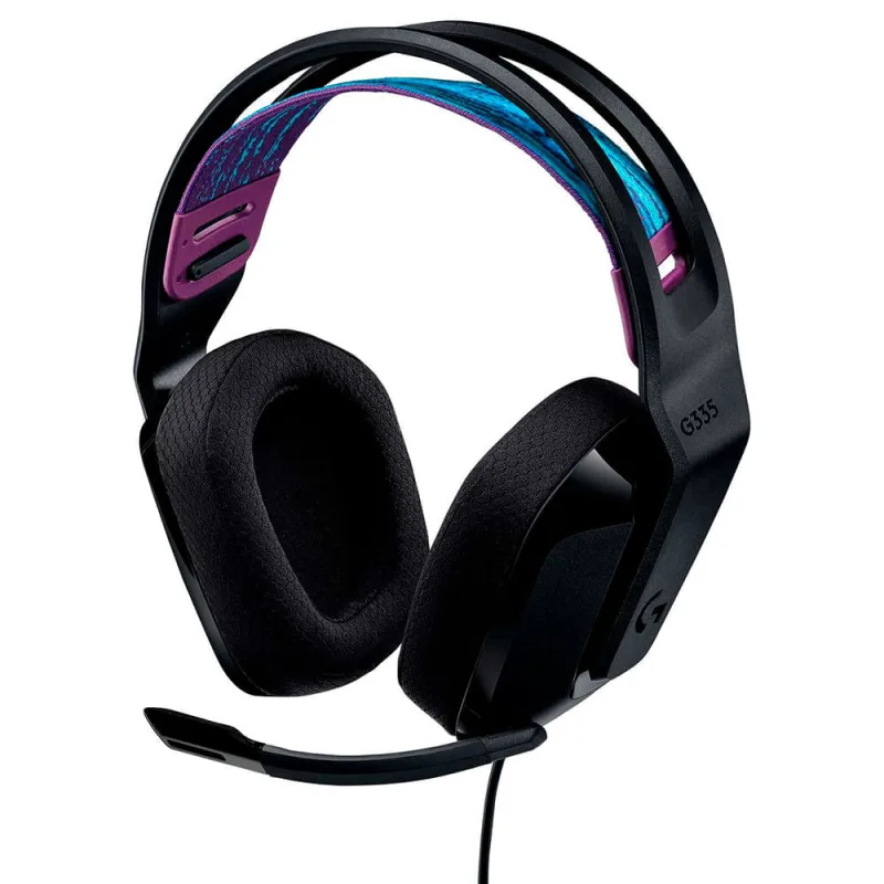 Headset Gamer Logitech G335 com Conexão 3,5mm para PC, PlayStation, Xbox, Nintendo Switch e Mobile - Preto - Logitech
