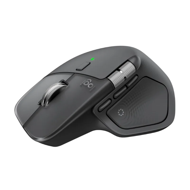 Mouse sem Fio Logitech MX Master 4 com Feedback Tátil, Alto Desempenho e Conexão USB-C/Bluetooth - Grafite N/A