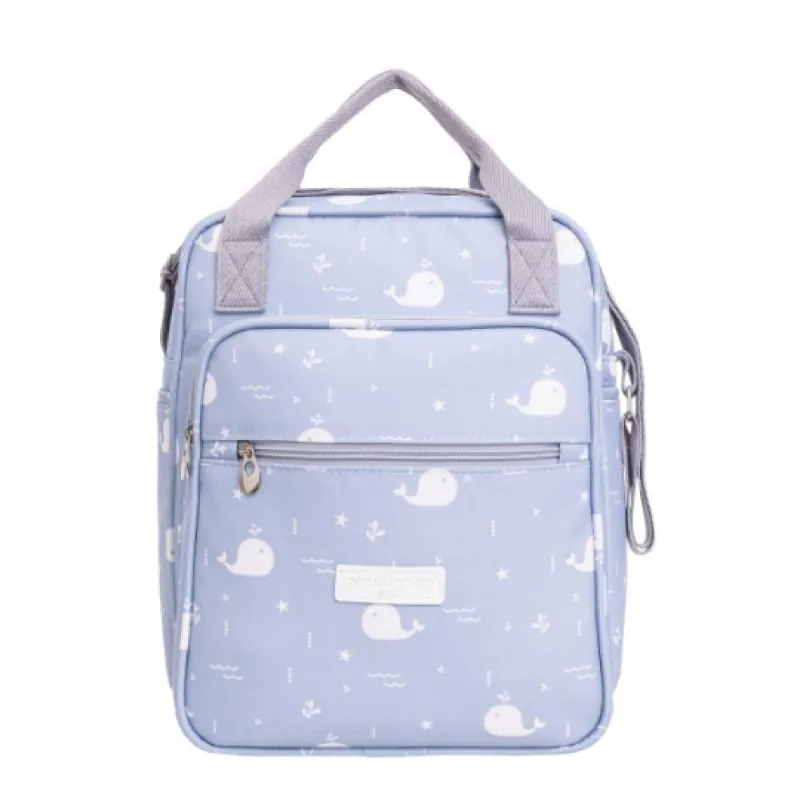 Bolsa de Maternidade Média Fundo do Mar PirulitandoBaby Azul Único