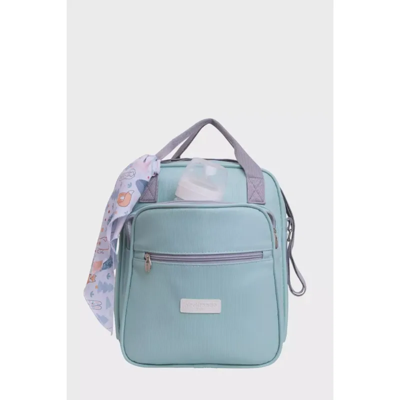 Bolsa Maternidade Media Arco ÍrisVerde Água