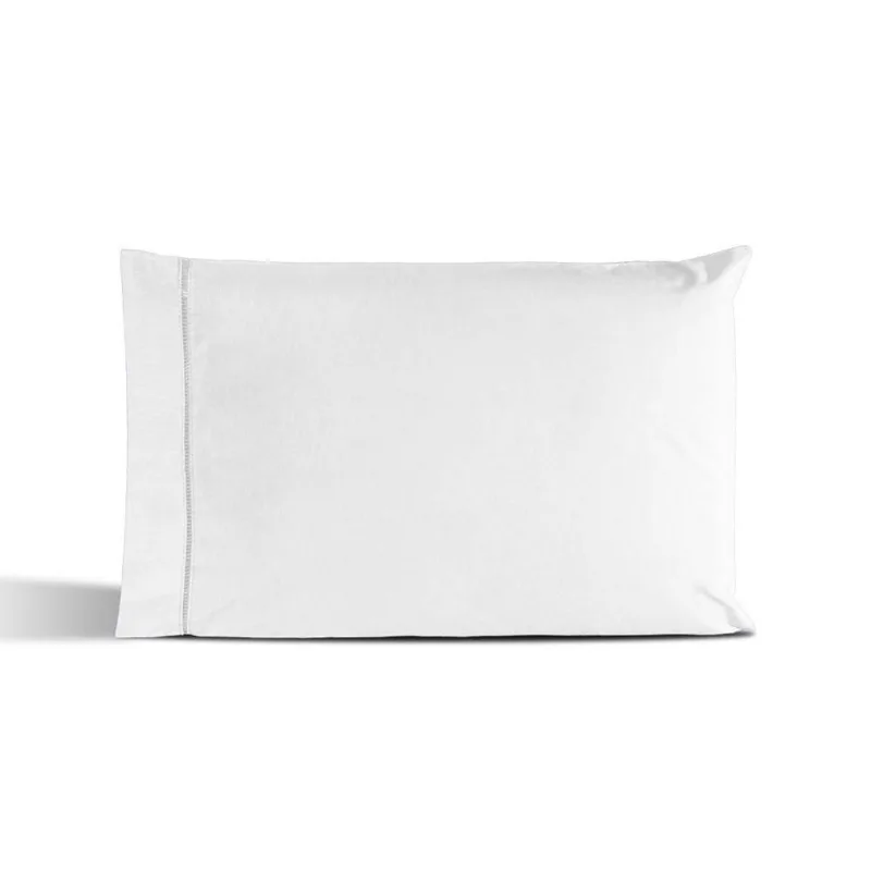 Fronha Avulsa Percal 180 Fios Ponto Palito Dream 60% Algodão 40% Poliéster - Branco