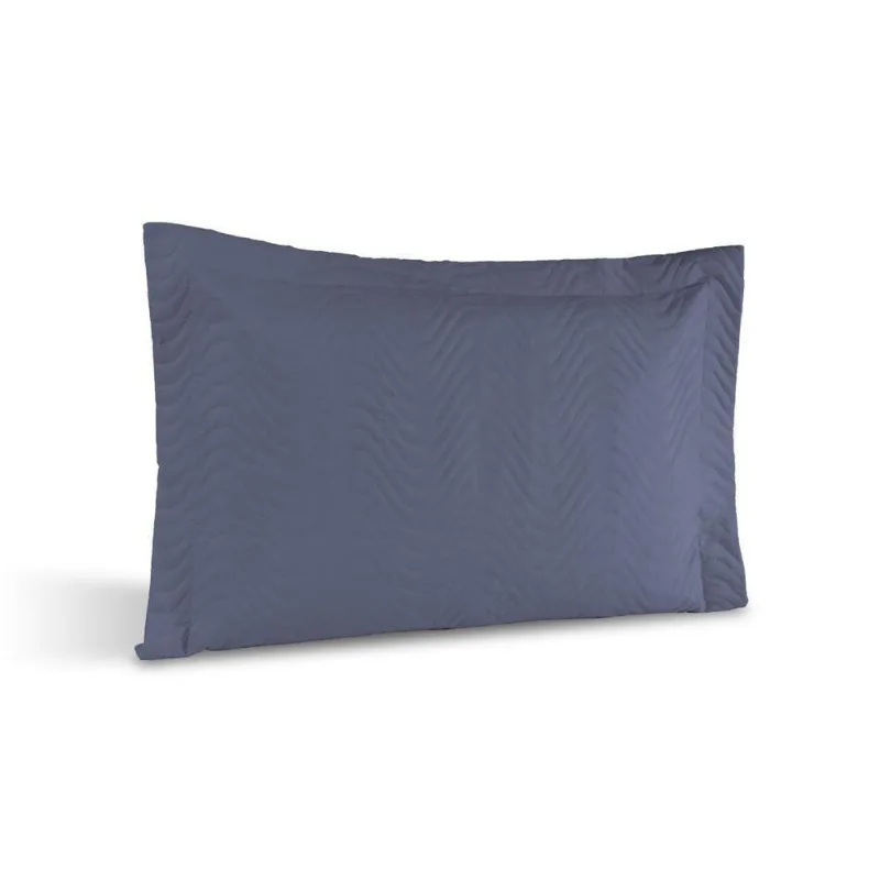 Porta Travesseiro Avulso Percal 180 Fios Silver 60% Algodão 40% Poliéster - Topázio