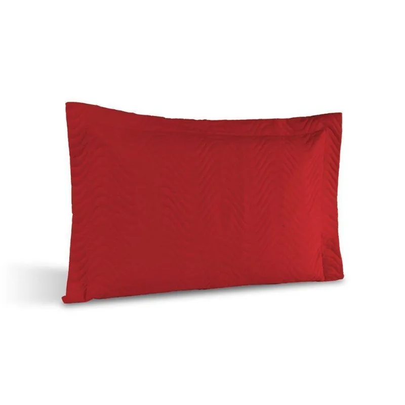 Porta Travesseiro Avulso Percal 180 Fios Silver 60% Algodão 40% Poliéster - Vermelho