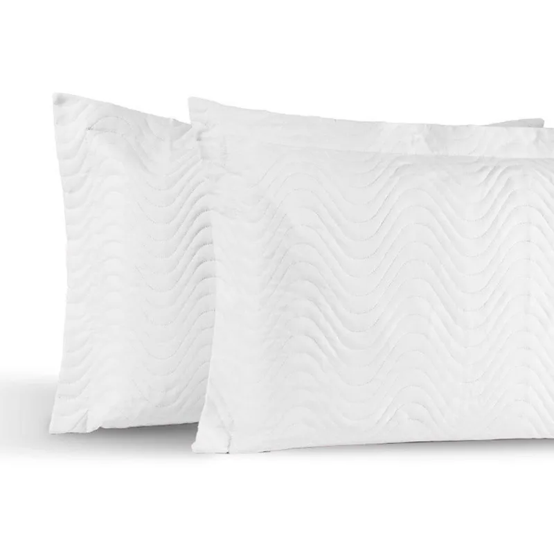 Kit 02 Portas Travesseiros Percal 200 Fios Algodão Gold 100% Algodão - Branco