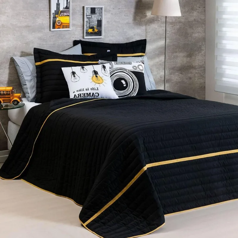 Cobre Leito Queen Inove Dupla Face 200 Fios 5 Peças - Selfie - CASA MODELO E TÔ DECORANDO