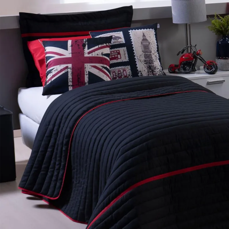 Cobre Leito Solteiro Inove Dupla Face 200 Fios 4 Peças - London - CASA MODELO E TÔ DECORANDO