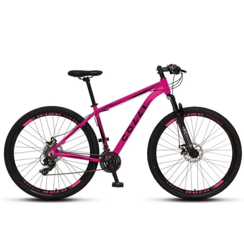 Bicicleta Colli Aro 29 Atalanta Alumínio Freio A Disco Cambio Traseiro Rosa Neon - Não Disponível - Esporte E Lazer