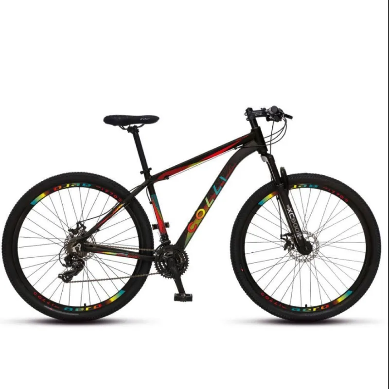 Bicicleta Colli Aro 29 Atalanta Alumínio Freio Disco Cambio Traseiro Verm/turq/pt - Colli