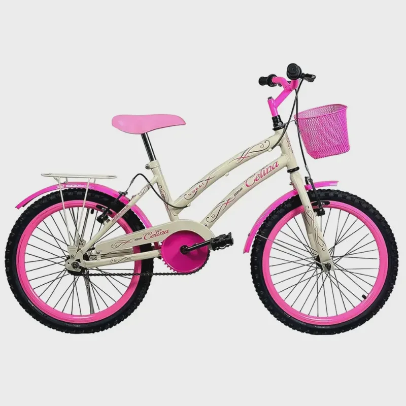 Bic. Colli Celina A.20 s/m c/ Cesta - 207-55D bege/rosa