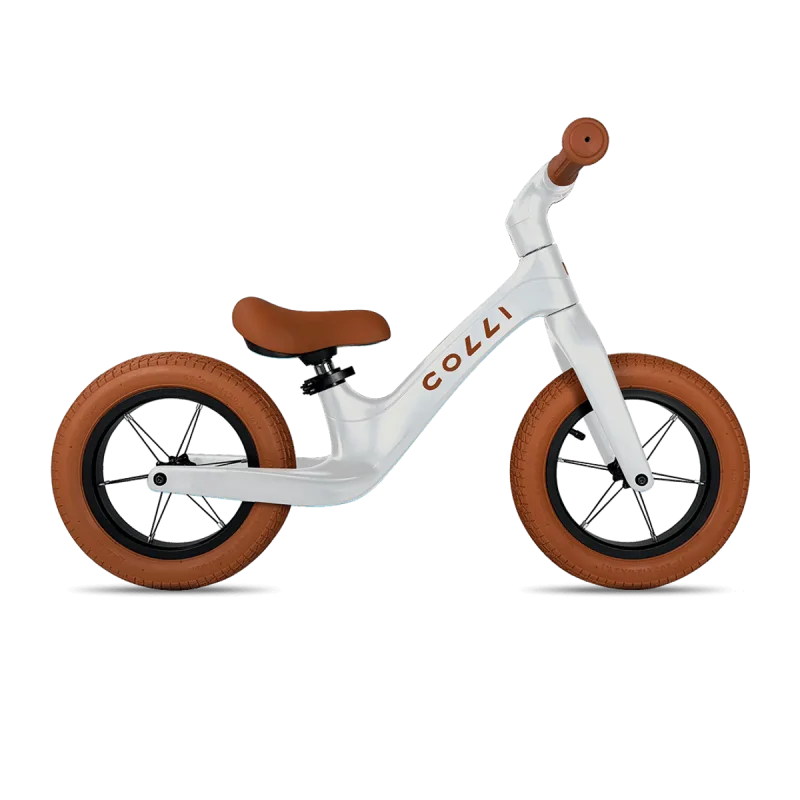 Bicicleta Infantil Colli Balance Aro 12 Quadro Nylon Rodas em Alumínio Branca - COLLI