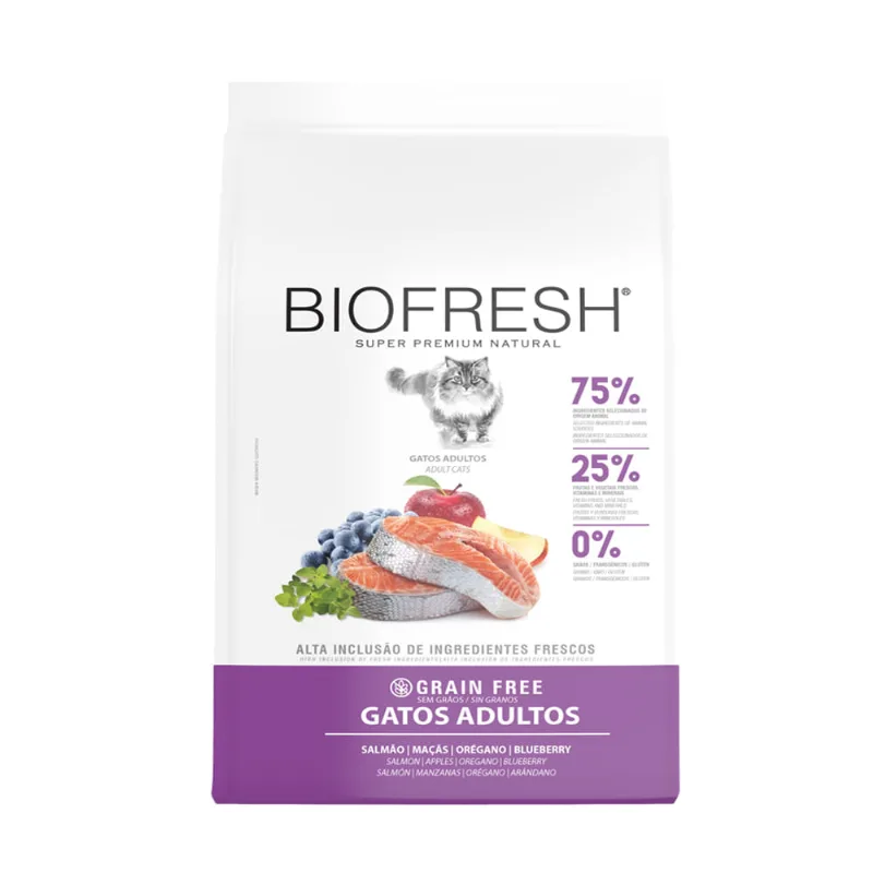 Ração Biofresh Gatos Adultos Salmão 1,5 kg