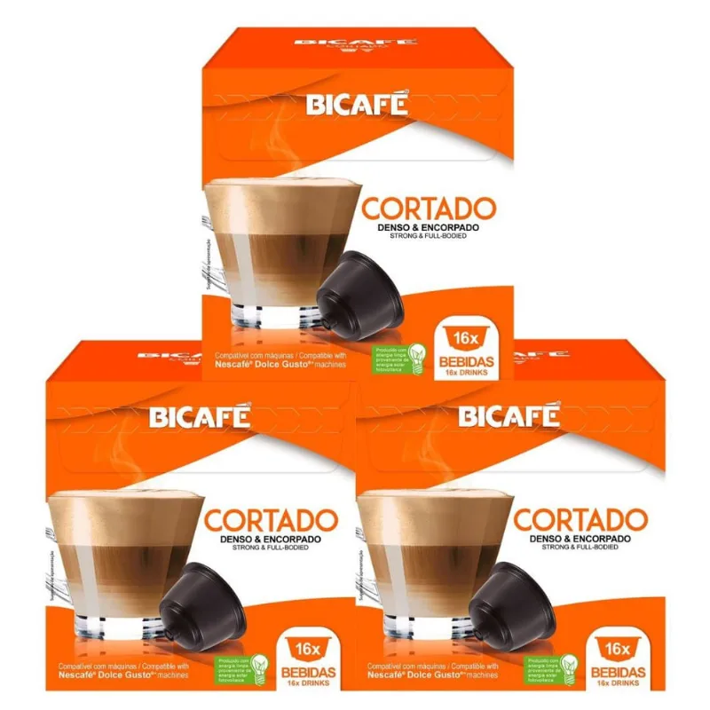 48 cápsulas para dolce gusto - cortado - cápsula bicafé
