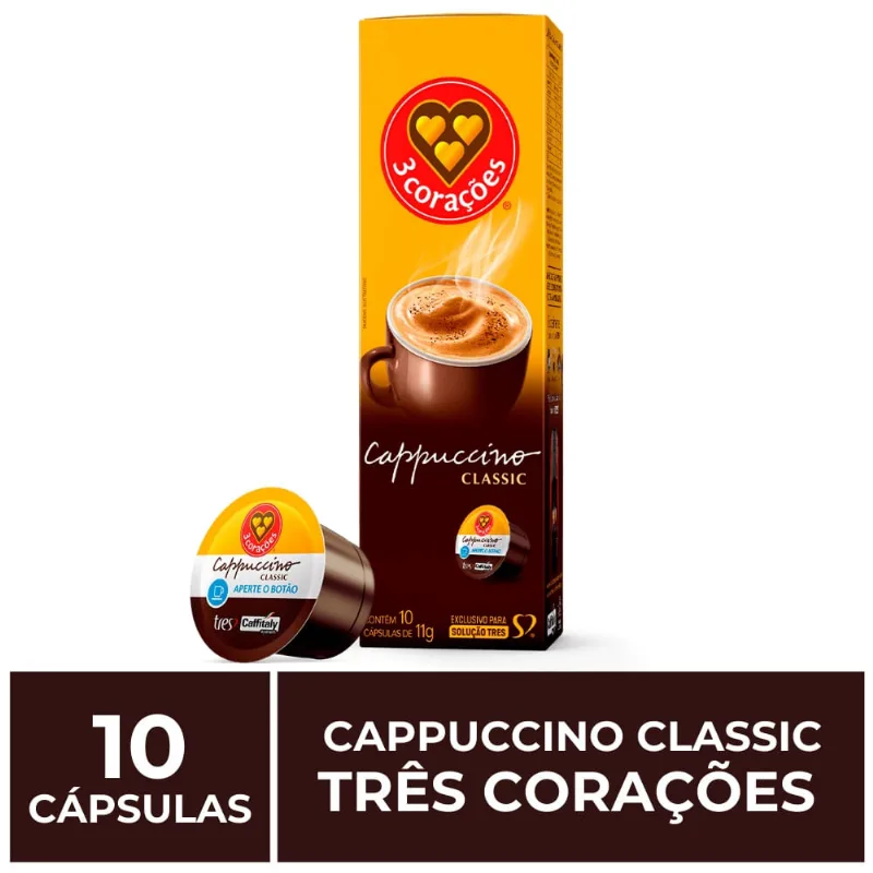 10 Cápsulas Três Corações, Cappuccino Clássico