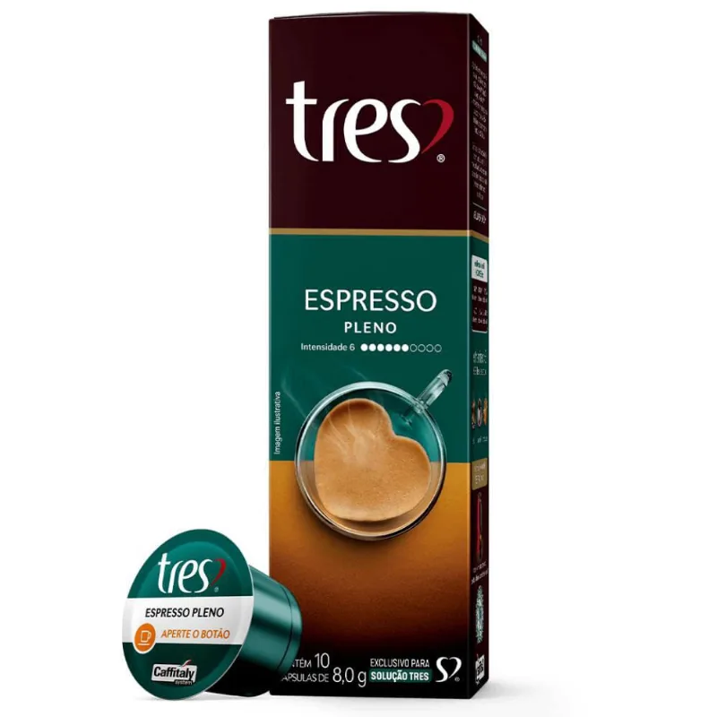 Café Pleno (Intensidade 6), 10 Cápsulas, Três Corações