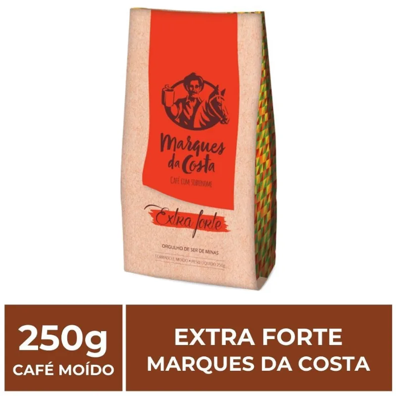 1 Pacote de Café Moído, Extra Forte, Marques da Costa