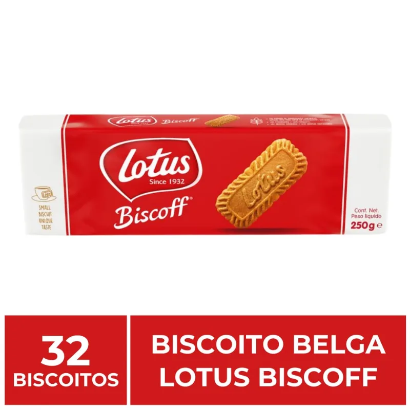 32 Biscoitos - 1 Pacote x 32 - Lotus Biscoff