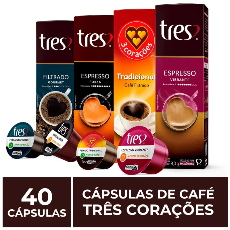 40 Cápsulas Três Corações, Café