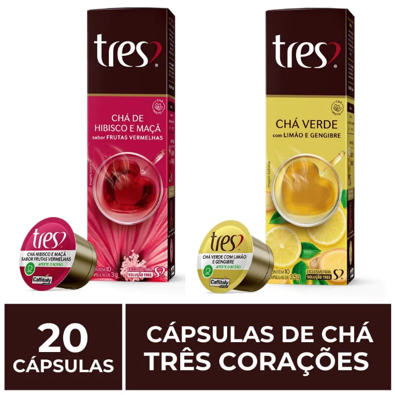 20 Cápsulas Três Corações, Chá