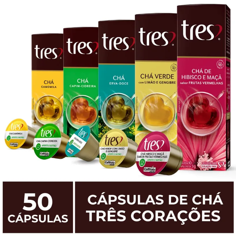 50 Cápsulas Três Corações, Chá