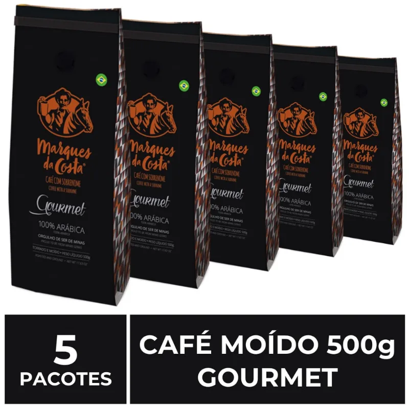 5 Pacotes de 500g de Café Moído, Marques da Costa