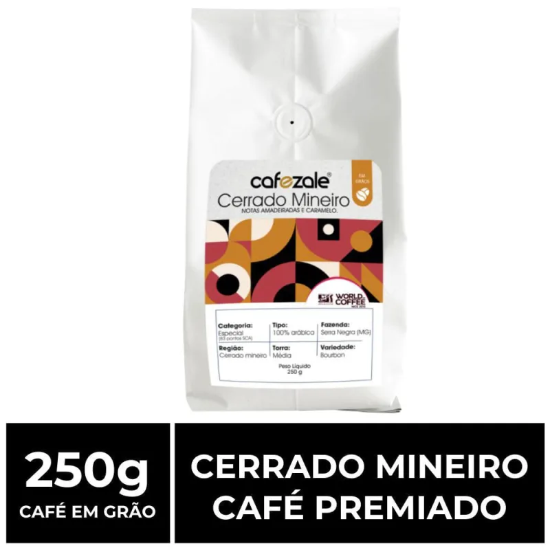 Café Em Grão, Premiado, Cafezale, Cerrado Mineiro, 250g - Não Informado - Mercearia