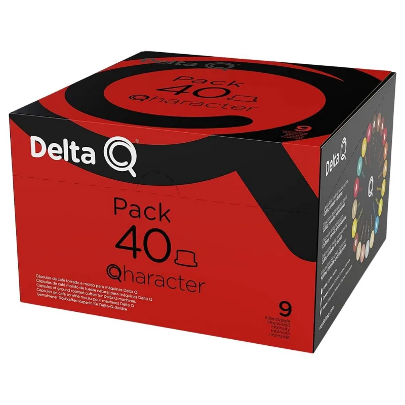Café Delta Q, Qharacter, Int 9 40 Cápsulas Pack Econômico - Delta Q - Mercearia