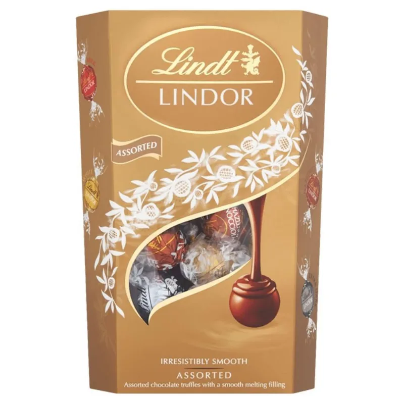 Bombom Sortido De Chocolate Suço Lindt Lindor, 1 Caixa 200G
