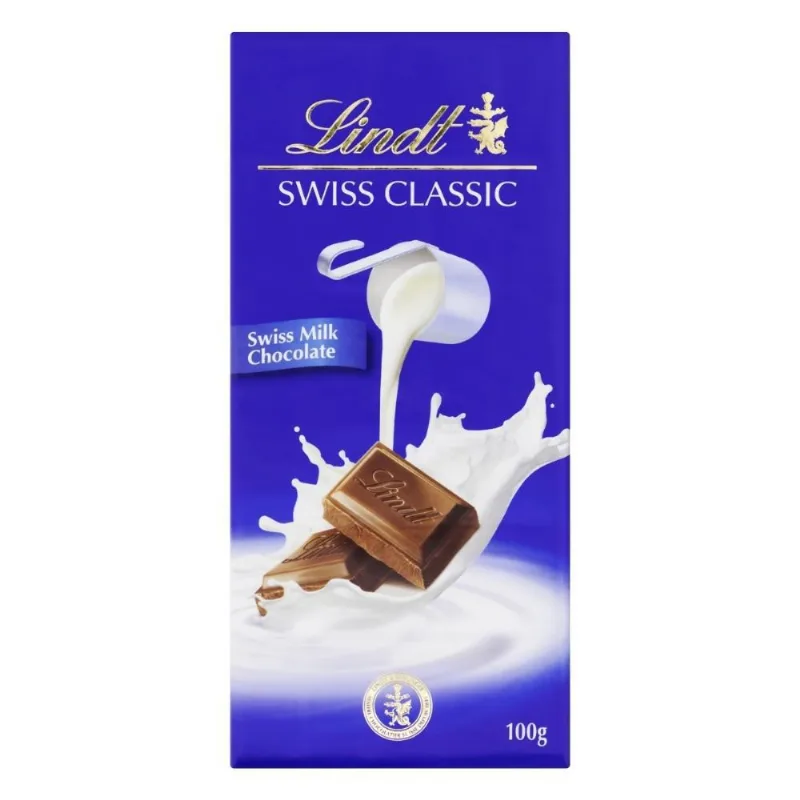 Chocolate Ao Leite, Lindt Classic, Barra De 100G
