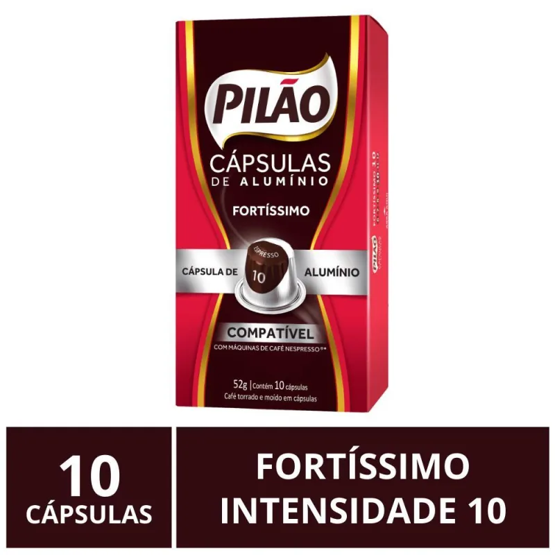 Café Pilão, Cápsulas Para Nespresso, Fortissimo - Não Informado