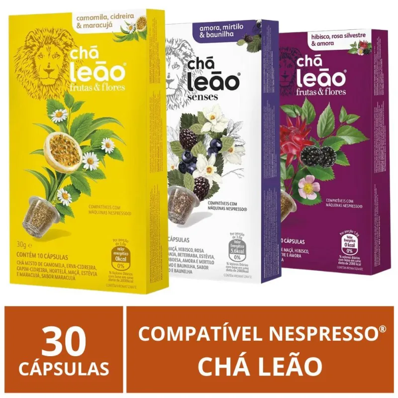 30 Cápsulas, Chá Leão Para Nespresso - Nespresso - Mercearia