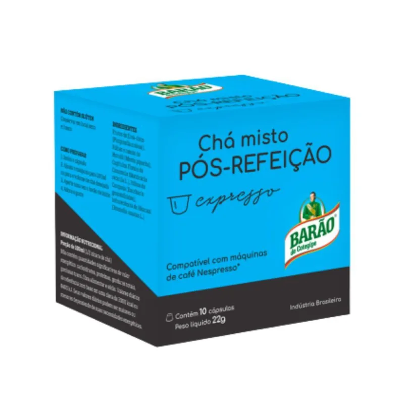 Cápsulas Barão De Cotegipe, Para Nespresso Chá Pós Refeição - Não Informado