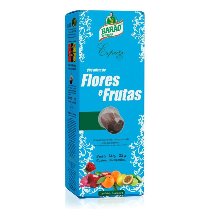 Cápsulas Barão Cotegipe, Para Nespresso Chá Flores E Frutas - Não Informado - Mercearia