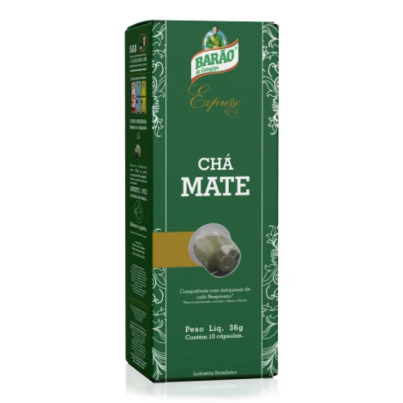 Cápsulas Barão De Cotegipe, Para Nespresso Chá Mate Verde - Não Informado