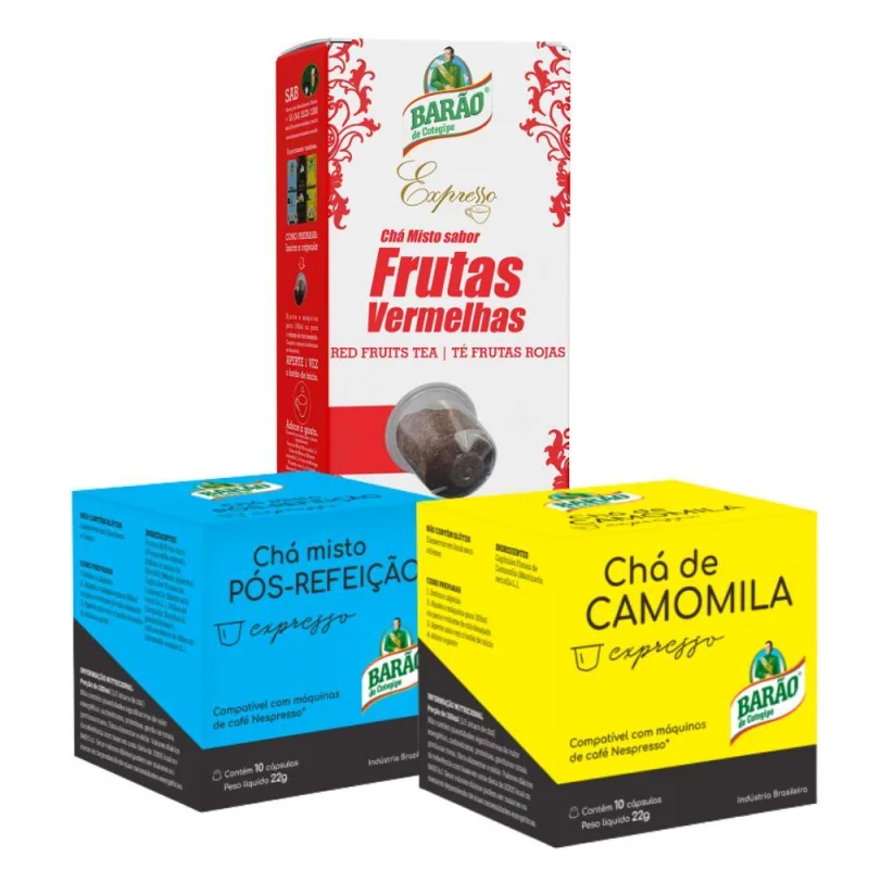 30 Cápsulas, Chá Barão De Cotegipe Para Nespresso - Não Informado - Mercearia