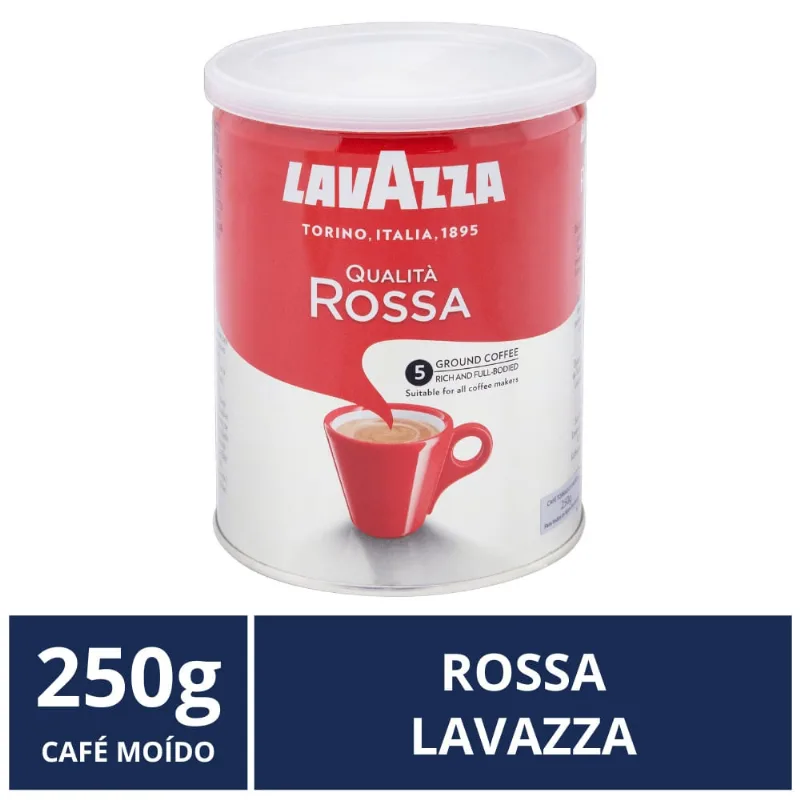 Café Moído, Lavazza, Rossá, Lata de 250g