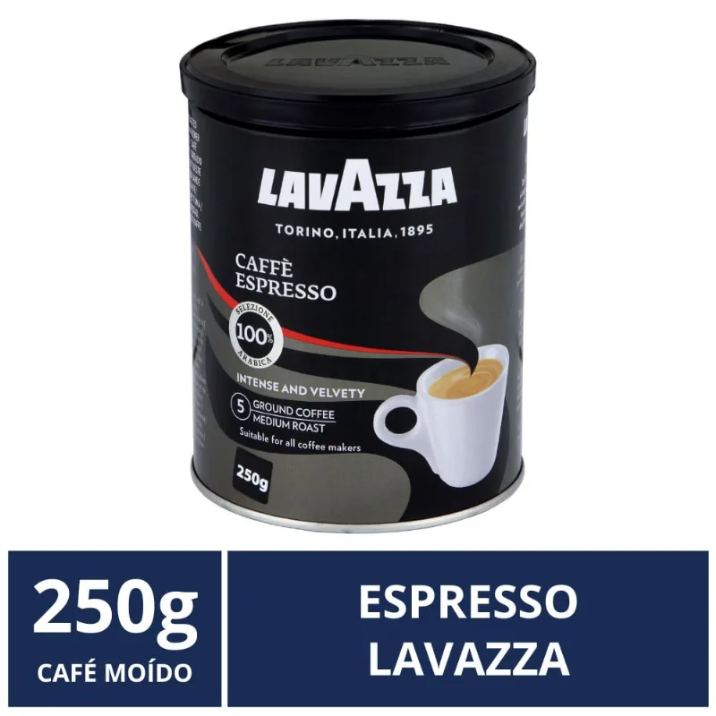 Café Moído, Lavazza, Espresso, Lata de 250g