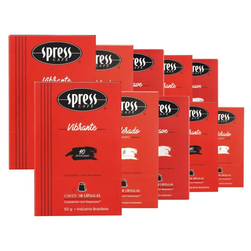 100 Cápsulas Spress Café, Para Nespresso - Não Informado - Mercearia
