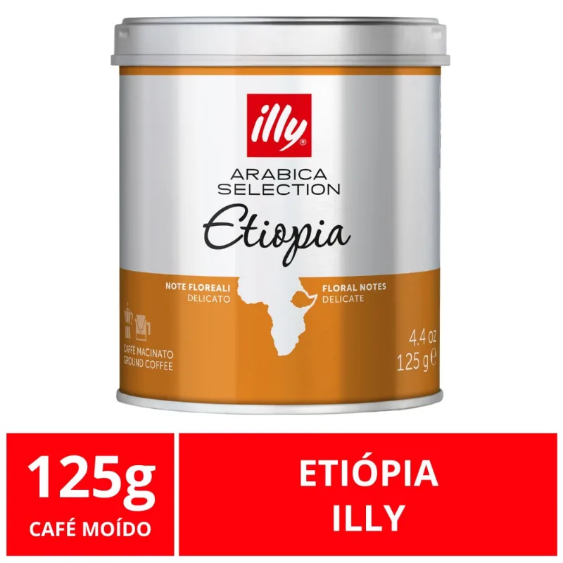 Café Moído, Illy Selection, Etiopia, Lata 125g