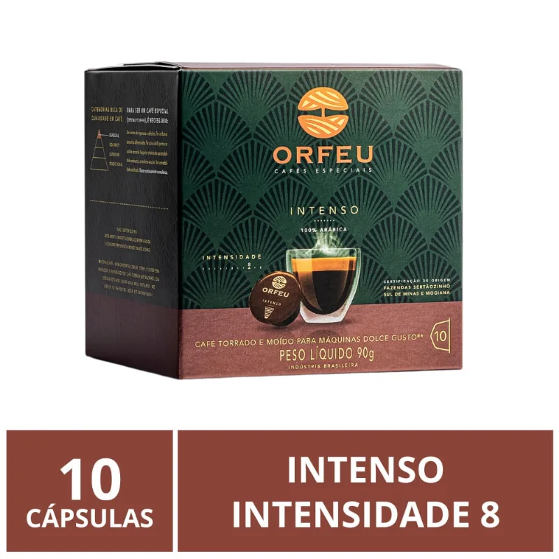 Cápsulas para Dolce Gusto, Café Orfeu, Intenso